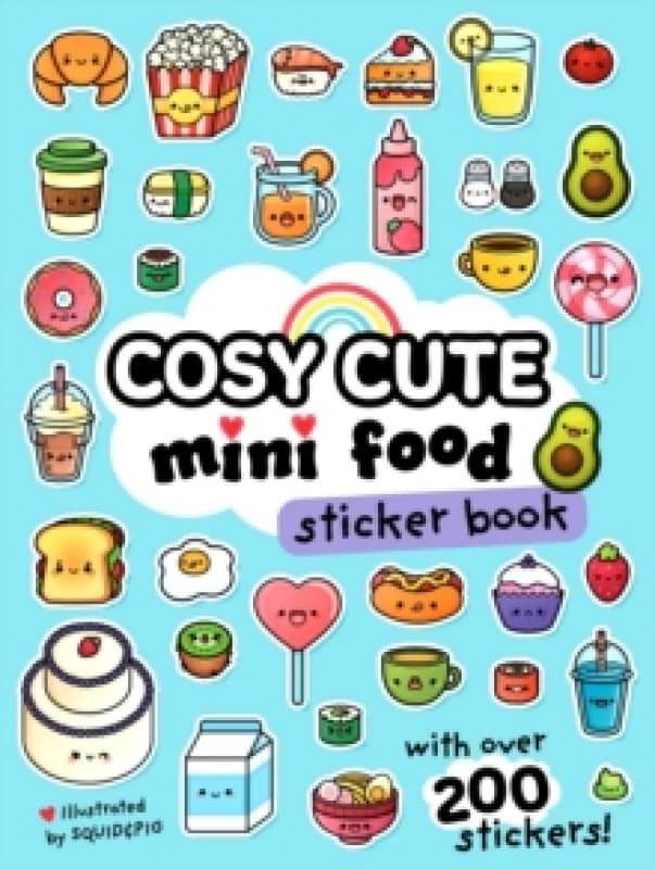 Cosy Cute Mini Food Sticker book Paperback / softback