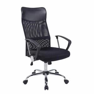 TC Office Carlos High Back Mesh Chair, Black