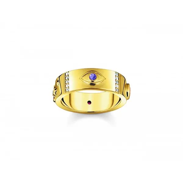 Thomas Sabo Sterling Silver Sterling Silver Gold Plated Cosmic Motifs