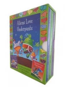 Aliens and Dinos in Underpants Board Book Slipcase by Claire Freedman Hardback
