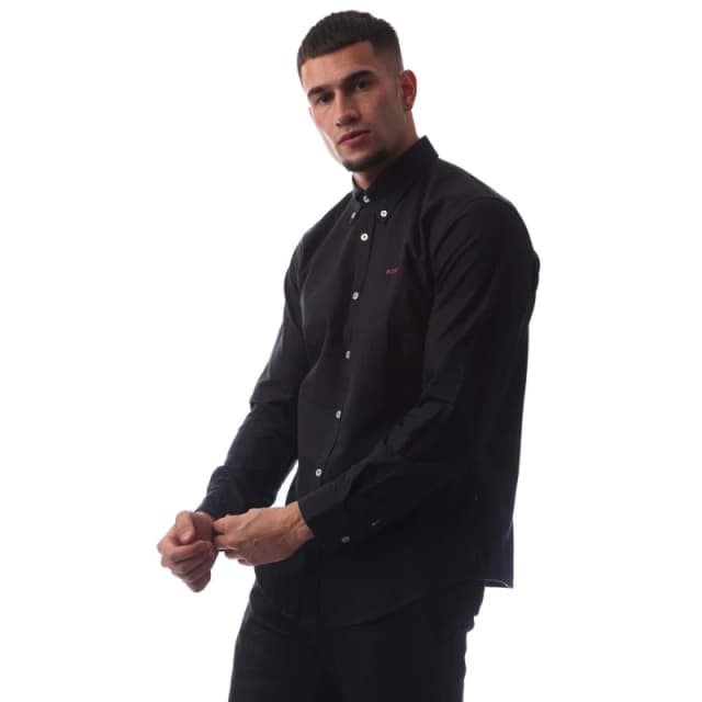 Boss Mens Long Sleeve Shirt Dark Blue male XL