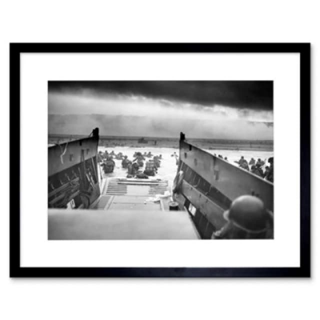 Artery8 War Military History D Day Landing Normandy Jaws Death Framed Wall Art Print