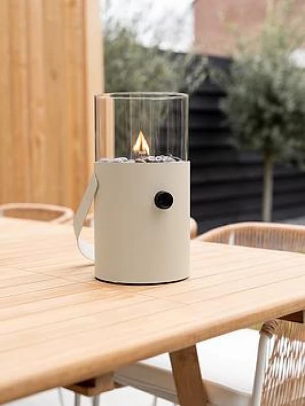 Pacific Lifestyle Cosiscoop Sandy Beige Fire Lantern, Cream 18-505-SB