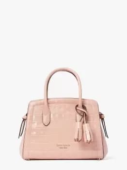 Kate Spade Knott Croc Embossed Mini Satchel, French Rose, One Size