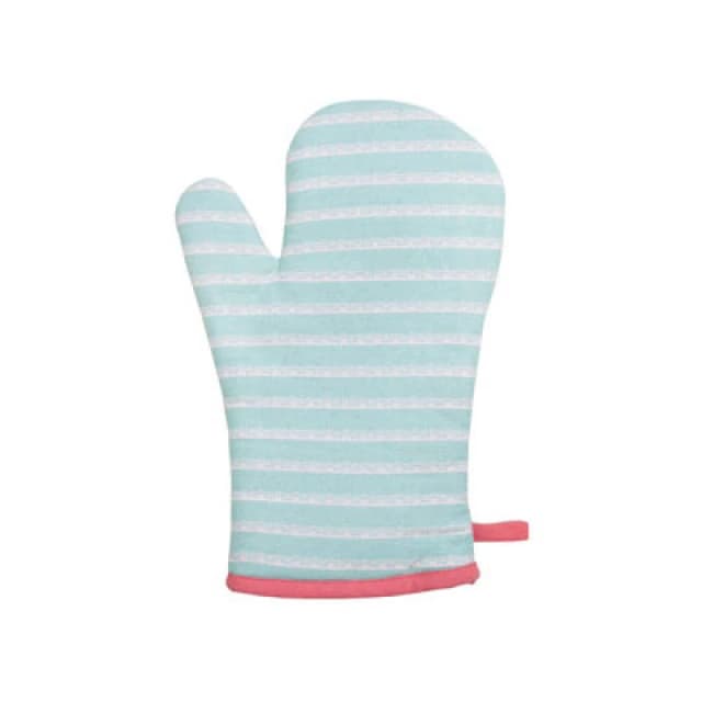 Premier Housewares Amelie Single Oven Glove Quilted and Heat Resistant Blue