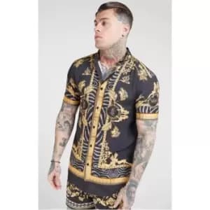 SikSilk Resort Shirt - Black