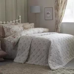 Belledorm Cherry Blossom Bedspread (Double) (Ivory)