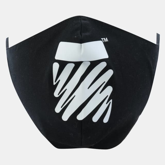 Off White Mens Mask Black White male S/M