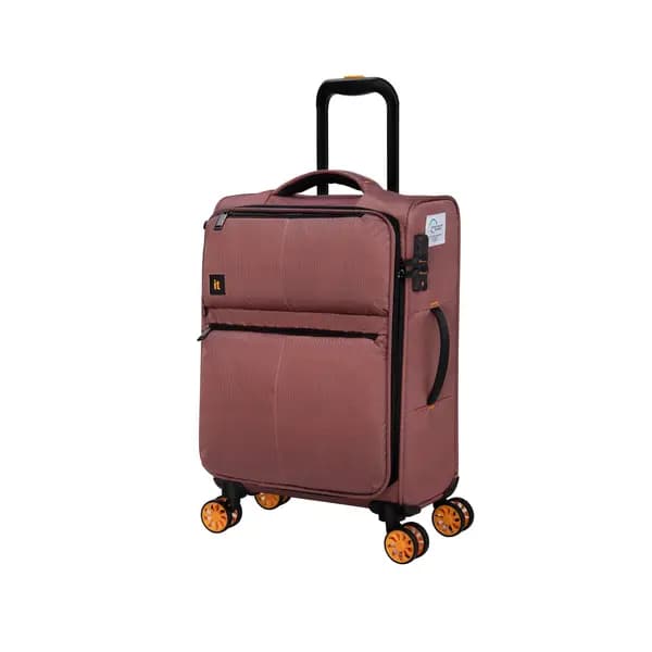 IT Luggage Lykke W3BZ3 Soft Shell Small Deep Pink Cabin Suitcase