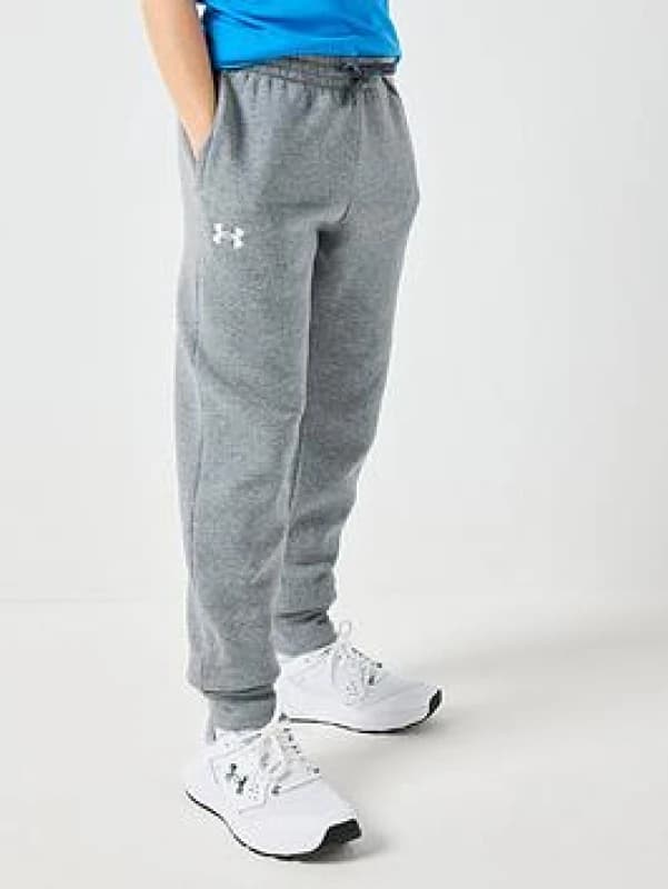 Under Armour Logo Fleece Jogging Pants Junior Boys - Grey Grey 11 - 12 Years