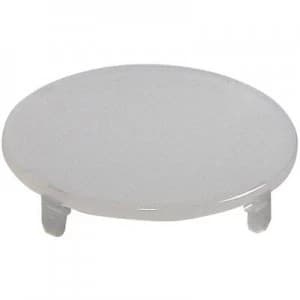 Button cap round planar White Schlegel