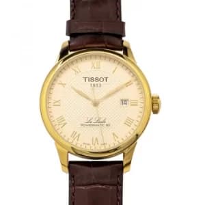 T-Classic Le Locle Powermatic 80 Automatic Ivory Dial Mens Watch