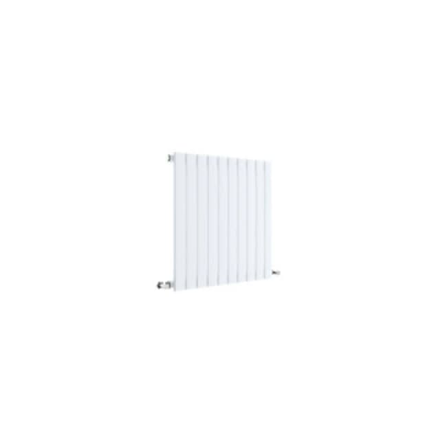 Aspire Hudson Reed Sloane Single Designer Horizontal Radiator 600mm H x 586mm W - Satin White PWHLW55