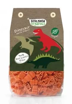 Little Pasta Organics Red Lentil Dinosaur Shaped Pasta 250g