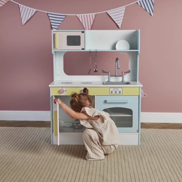 Tooky Toy Wooden 2 in 1 Kitchen and Cafe Multi unisex One Size