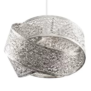 Hacienda Intertwined Pendant Shade in Brushed Chrome