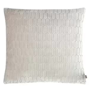 Rialta Geometric Cushion Pebble, Pebble / 50 x 50cm / Cover Only