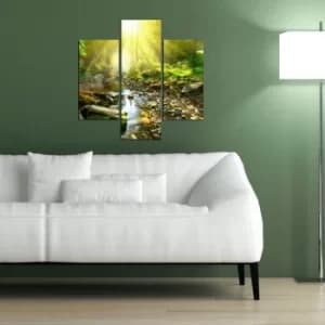 3MDF-087 Multicolor Decorative MDF Painting (3 Pieces)