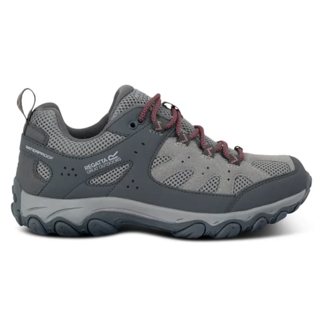 Regatta Womens Edgepoint Breathable Waterproof Low Walking Shoes in Grey Size: 5 Grey Female 5