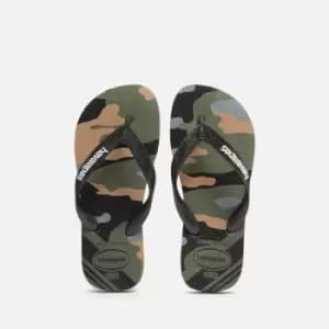 Havaianas Boys Camo Flip Flops - Green - UK 10-11 Kids