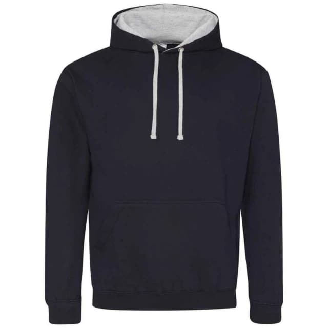 AWDis AWDis Men Varsity Hoodie in Navy Size: X-Small Navy XS Male 5063470436361