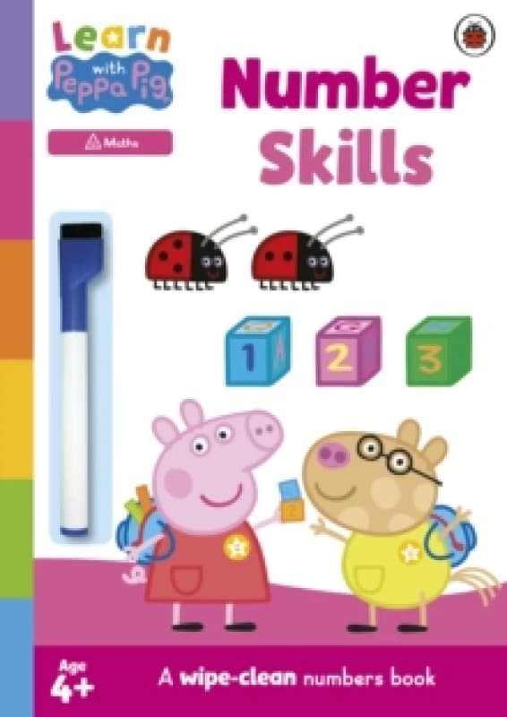 Learn with Peppa: Number Skills : A wipe-clean numbers book Paperback / softback