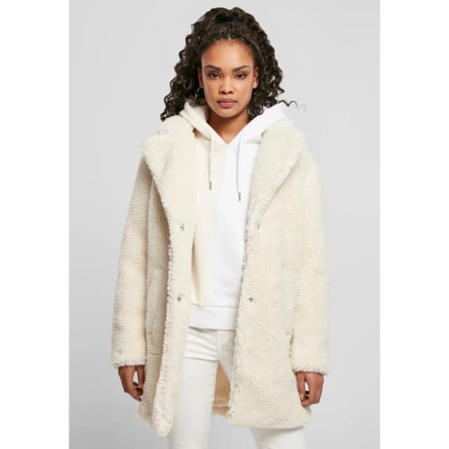 Urban Classics Womens coat Urban Classics oversized sherpa Blanc Female XS