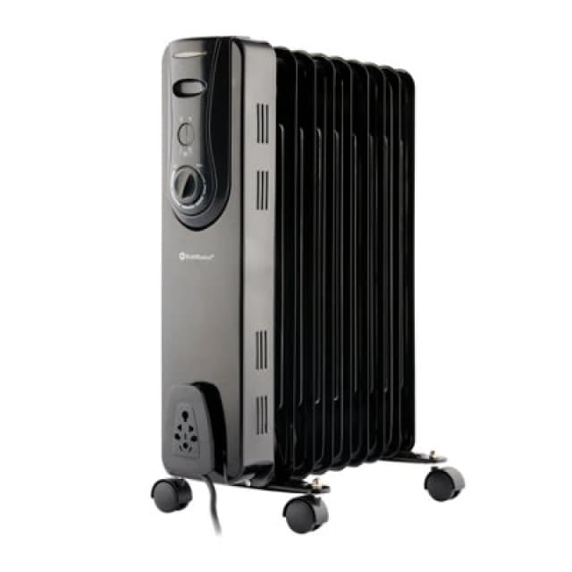 Rediffusion 9 Fin Oil Filled Radiator 2Kw Black