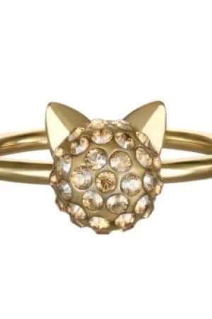 Ladies Karl Lagerfeld Gold Plated Choupette Ring size L 5378071