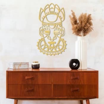 Salvat?on Metal Decor - Gold Gold Decorative Metal Wall Accessory