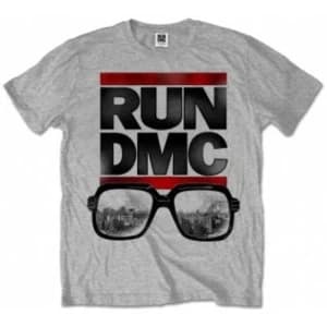 Run DMC Glasses NYC Grey Mens T Shirt: Small