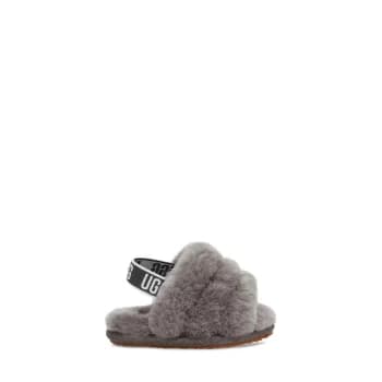 Ugg Fluff Yh Slide Bb10 - Charcoal