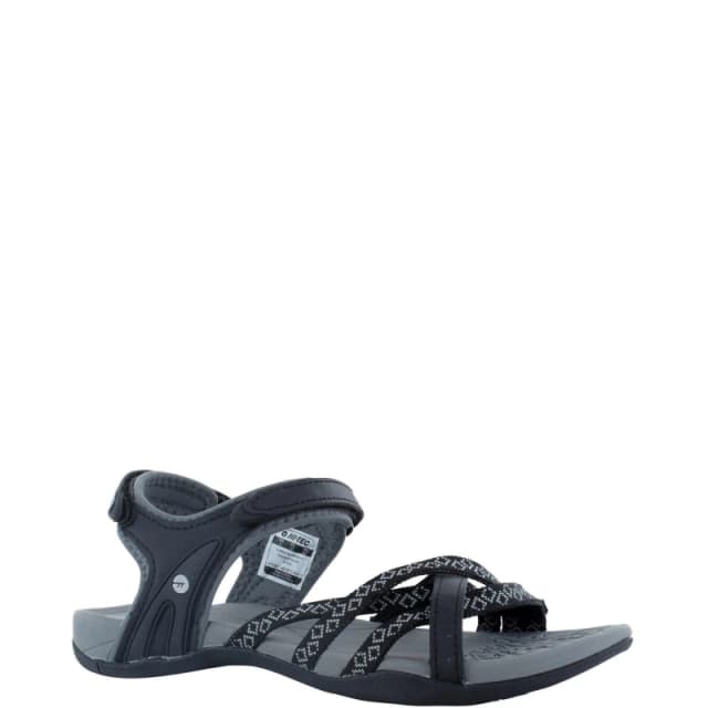 Hi Tec Womens Savanna II Sandal UK Size 4 (EU 37) Black/Charcoal HIT142-BLACK-4