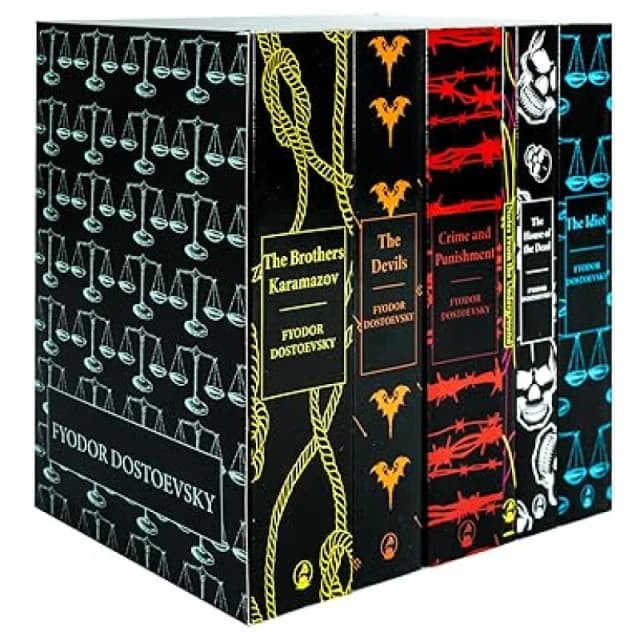 Complete Collection of Fyodor Dostoevsky 6 Books Set (Crime and Punishment, The Idiot) Fyodor Dostoevsky Books