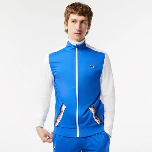 Lacoste Mens Full-Zip Sweatshirt Kingdom/Flour male XS