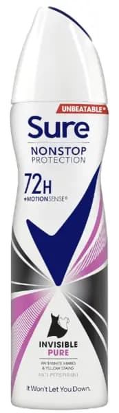 Sure Motion Sense Invisible Pure Deodorant 150ml