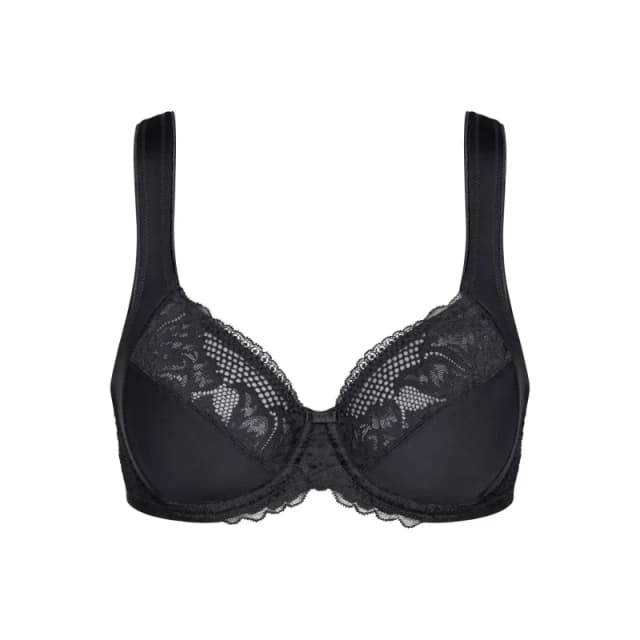 Triumph Modern Lace+Cotton Full Cup Bra Black Women 34C;36C;38C;40C;42C;34D;36D;38D;40D;42D;36DD;38DD;40DD;42DD;36E;40E
