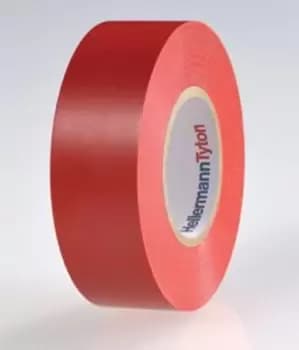 HellermannTyton HelaTape Flex Red Electrical Tape, 19mm x 20m