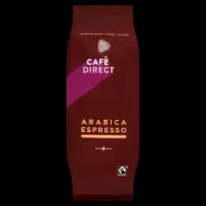 Cafedirect Fairtrade Arabica Espresso Whole Bean 1kg Pack