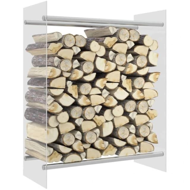 VIDAXL Firewood Rack Transparent 80x35x100cm Tempered Glass Vidaxl 8720286369968