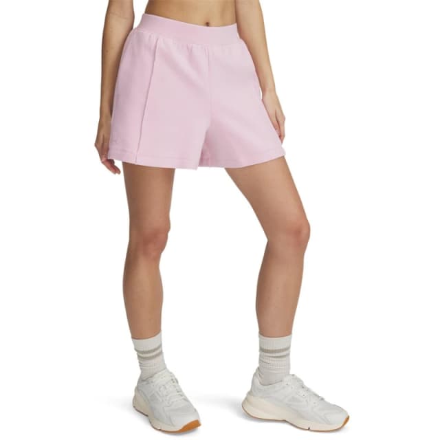 Under Armour Fleece Jogger Shorts Pink female 14 (L)