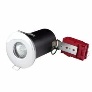KnightsBridge MR16 50W 12V Low Energy Fire Rated IP65 Shower Downlight - Chrome