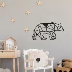 Bear2 Black Decorative Metal Wall Accessory
