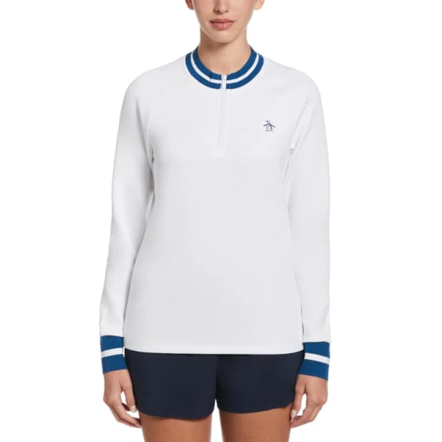 Original Penguin quarter Zip Top - White White 12