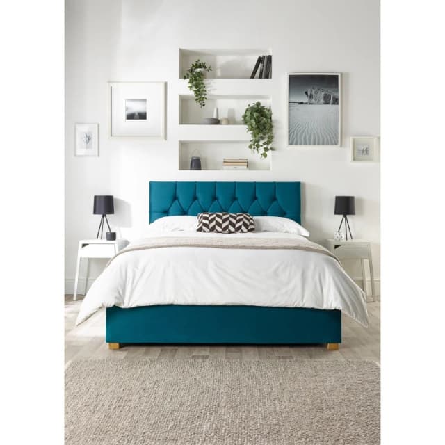 Catherine Lansfield Boutique Ottoman Bed Emerald unisex Single