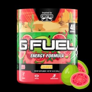 G Fuel Castros Guava Tub (40 Servings) Elite Energy and Endurance Formula