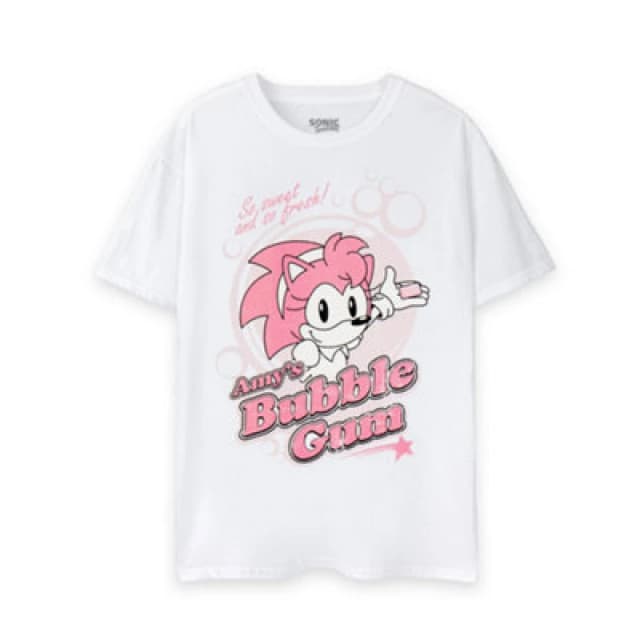 Sonic the Hedgehog Short Sleeved T-Shirt White female