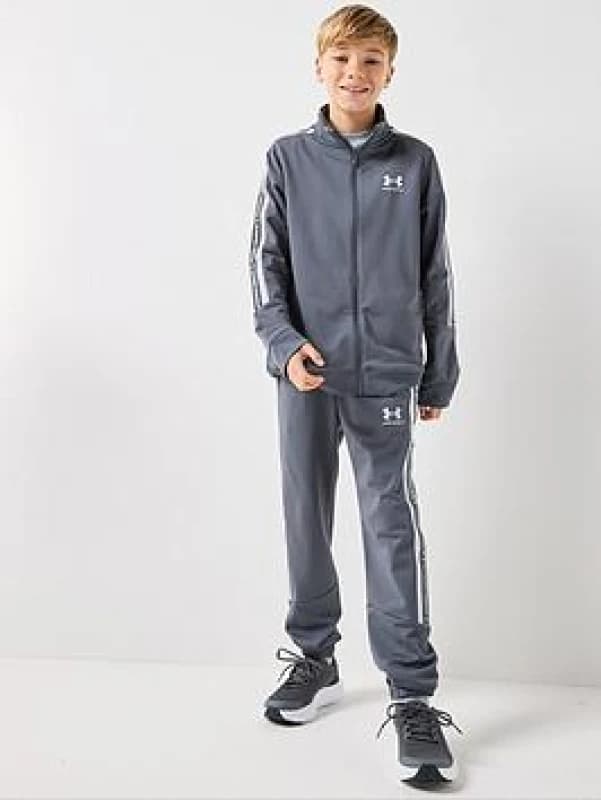 Under Armour Icon Two Piece Tracksuit Set Juniors Woven Tracksuits 7-8 (S) Grey 63835525175