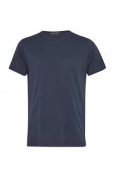 Mens French Connection Classic Cotton Crew T Shirt Marine