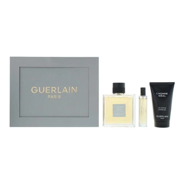 Guerlain LHomme Ideal Gift Set 100ml Eau de Toilette + 75ml Shower Gel + 10ml EDT